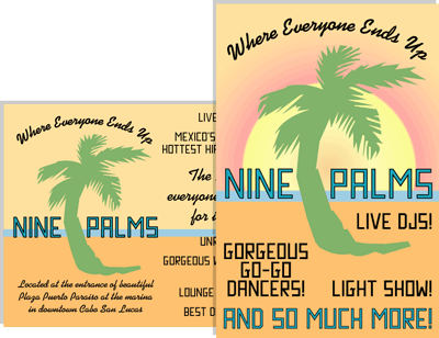 Nine Palms postcard